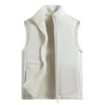 thumbnail image 1 of Camiseta sin mangas con cuello alto para hombre, cálida, de invierno, sin mangas, de color liso, con cuello alto, moderna, deportiva, cálida, con hombros descubiertos, sin mangas., 1 of 6