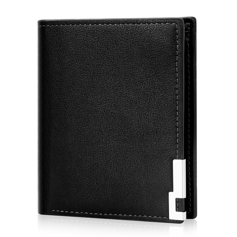 Cshidworld Bifold Leather Wallet for Men, Black photo 6