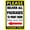 Warning Sign 5, variant on Delivery Sign with Left Arrow - 8"x12" Aluminum Minimalist Style Sign, Home Property Front Door Directional Signage