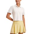 thumbnail image 1 of Remera Crop Polo CRZ YOGA Secado Rápido Manga Corta Blanco Lechoso XL, 1 of 5