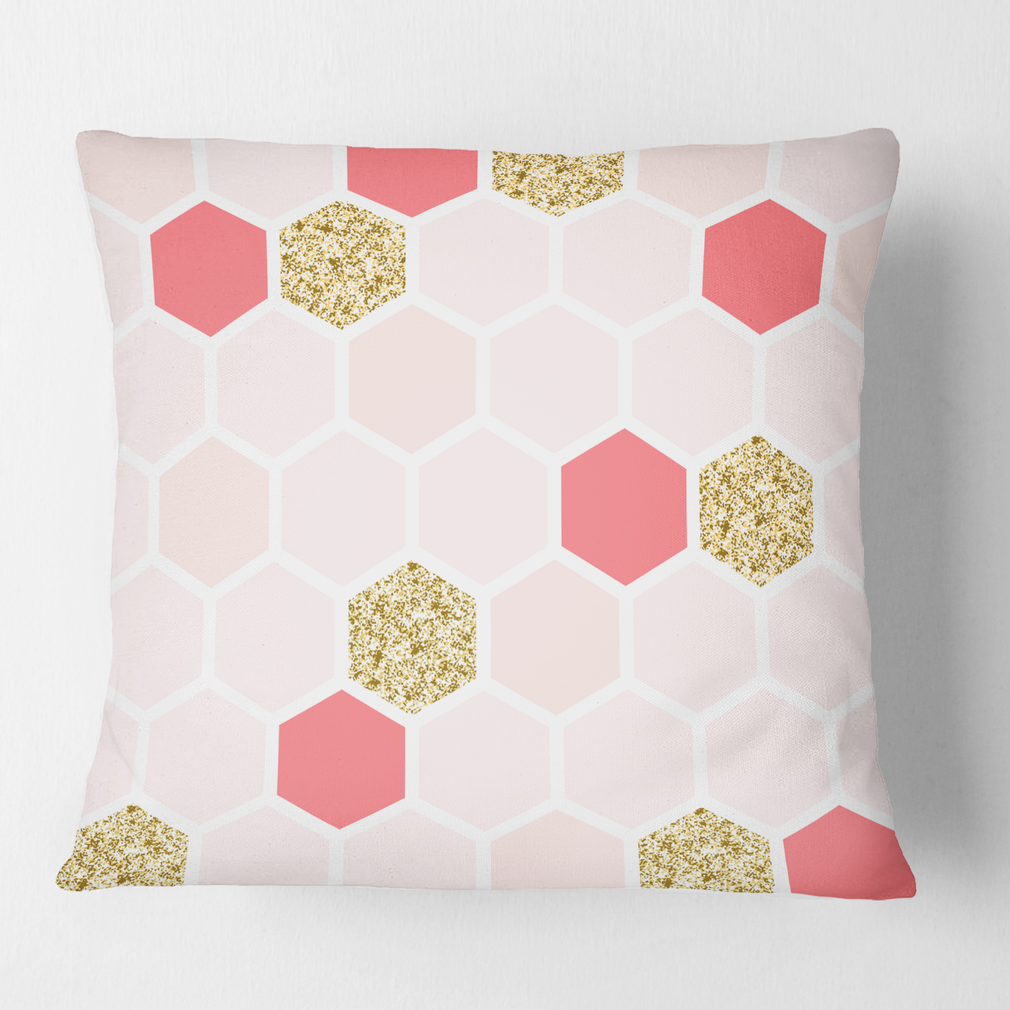Designart Gold Chic Design I' Mid-Century Modern Throw Pillow - 18x18