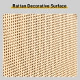 thumbnail image 6 of 2 dump buckets with high-leg arched rattan surface shoe cabinet particle board + plastic rattan 54*24*98cm black frame + original wood rattan surface + black high legs, 6 of 11