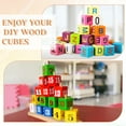 thumbnail image 6 of Uxcell 30 Pack Wood Blocks for Crafts, 3cm Unfinished Wood Cube Solid Wooden Blank Square Block for DIY Craft Projects Personalized Gifts, Yellow, 6 of 6