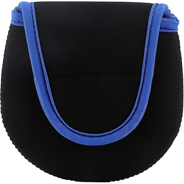 Funda protectora para carrete de pesca, funda protectora de neopreno para carrete de pesca con mosca, bolsa de almacenamiento anticolisión para carrete de pesca (negro) (1 Uds.)