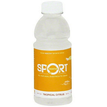 SPORT OWATER Tropical Citrus Natural Sports Drink, 20 oz (Pack of 12)