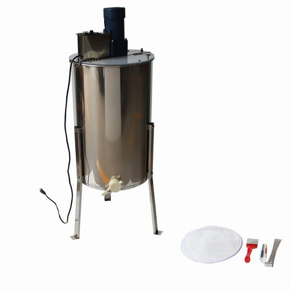 INTSUPERMAI Electric Honey Extractor 3 Frame Honeycomb Drum Spinner Beekeeping Equipment Stainless Steel