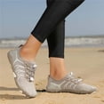 thumbnail image 5 of Beach Water Shoes for Women Men Quick Dry Non- Wide Toe Hike Barefoot Footwear for Beach Pool Aqua Swim Surf Walk (Khaki/36), 5 of 8