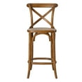 thumbnail image 6 of Modway Gear 39.5" Rattan and Elm Wood Counter Stool in Walnut Finish, 6 of 10