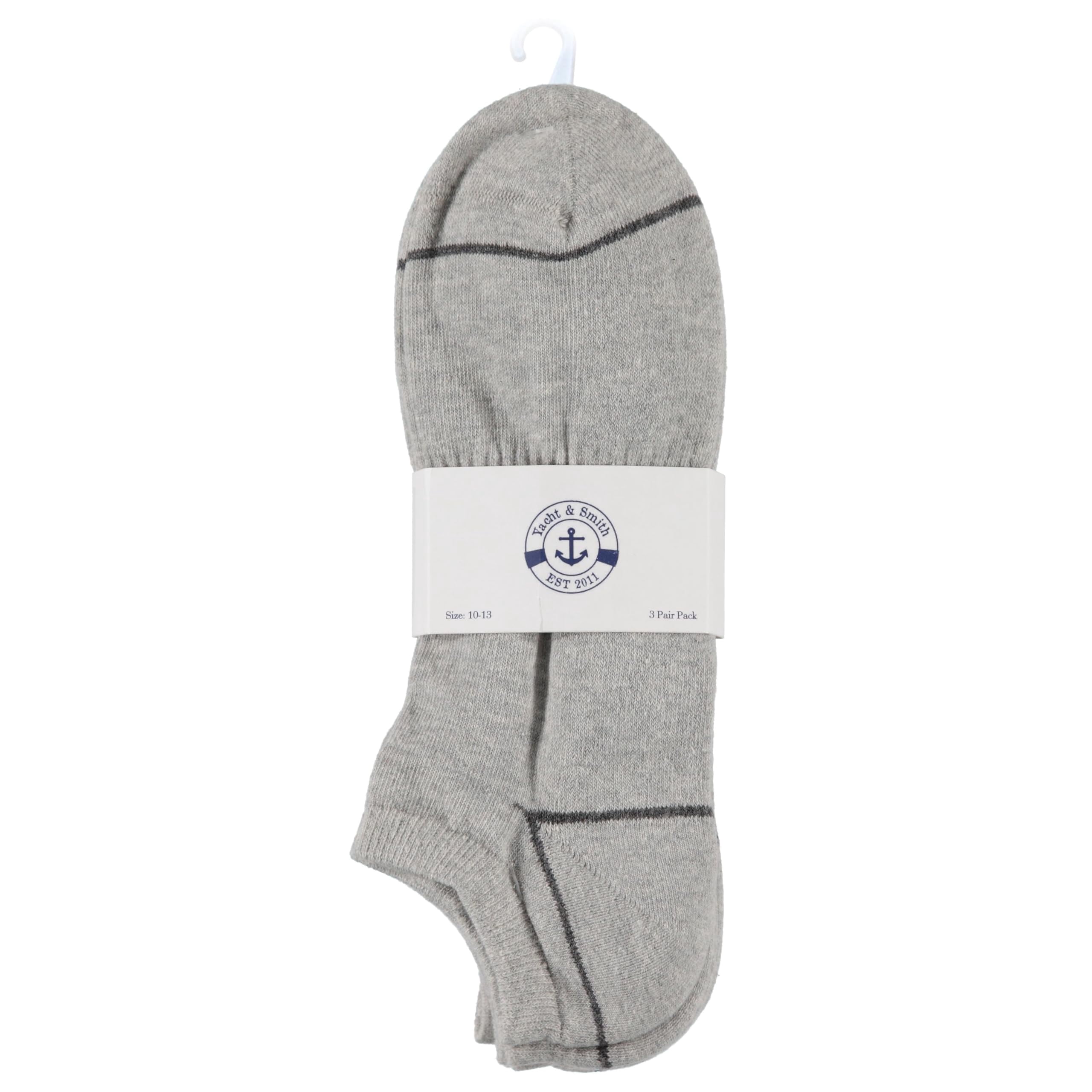 Yacht & Smith 96 Pairs Wholesale Sample Socks Mens, Crew and Ankle Socks - Mixed Assorted Random Colors Wholesale Lot Bulk, Great for Donating Shelters