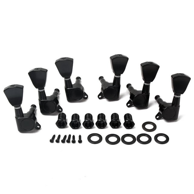 Tachiuwa 3 Pairs Sealed Guitar String Tuning Pegs Tuners Machine Heads for 3L + 3R