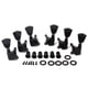 thumbnail image 1 of 6 Guitar Black Tuning Clavijas Afinadores Cabezales de, 1 of 7