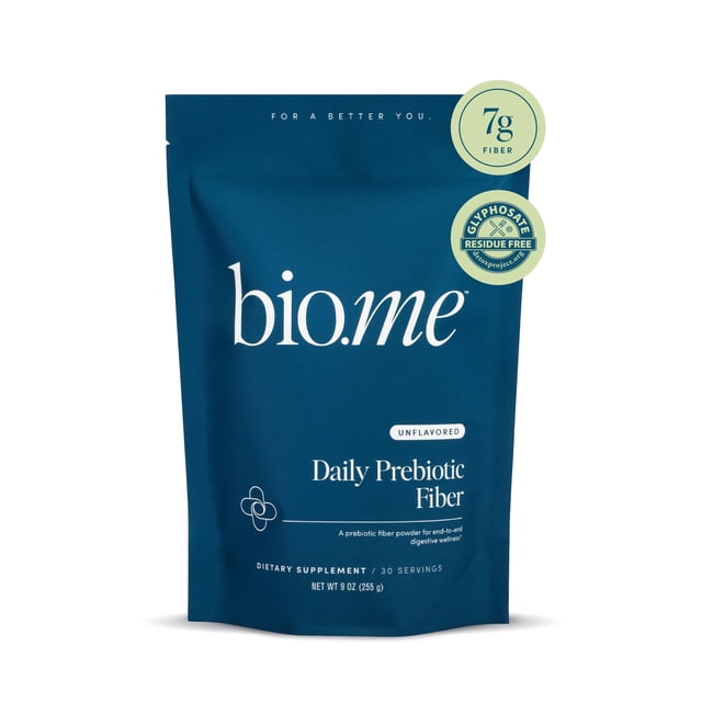 Fibra prebiótica diaria - Suplemento de fibra en polvo para la salud digestiva y la salud intestinal - Prebióticos en polvo de fibra sin sabor, fibra dietética sin OGM, suplementos de fibra soluble si