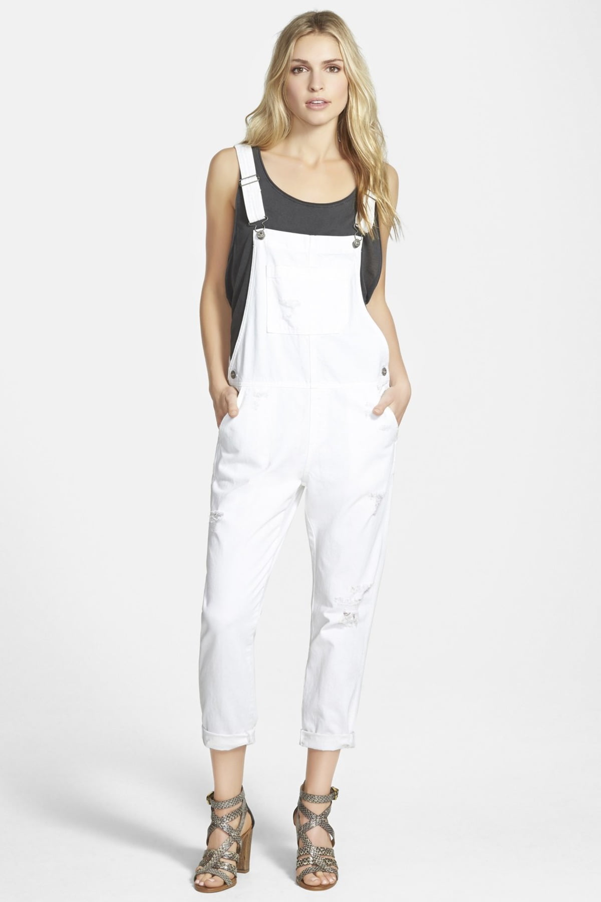 walmart white overalls