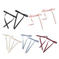thumbnail image 3 of YAOBAMM Bow-knot Hair Clips 2Pcs Hair Ribbons Soft Fabric Solid Color Long Tail Design Adorable Non Fading Tie up Smooth Women Girls Hair Ribbon, 3 of 6