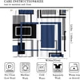 thumbnail image 2 of Pink and Black Curtains Gray White Geometric Silver Dark Abstract Square Art Curtain with Rod Pocket for Bedroom Living Room Home Decor Drapes Window Treatments 2 Panels Set 42x63, 2 of 4