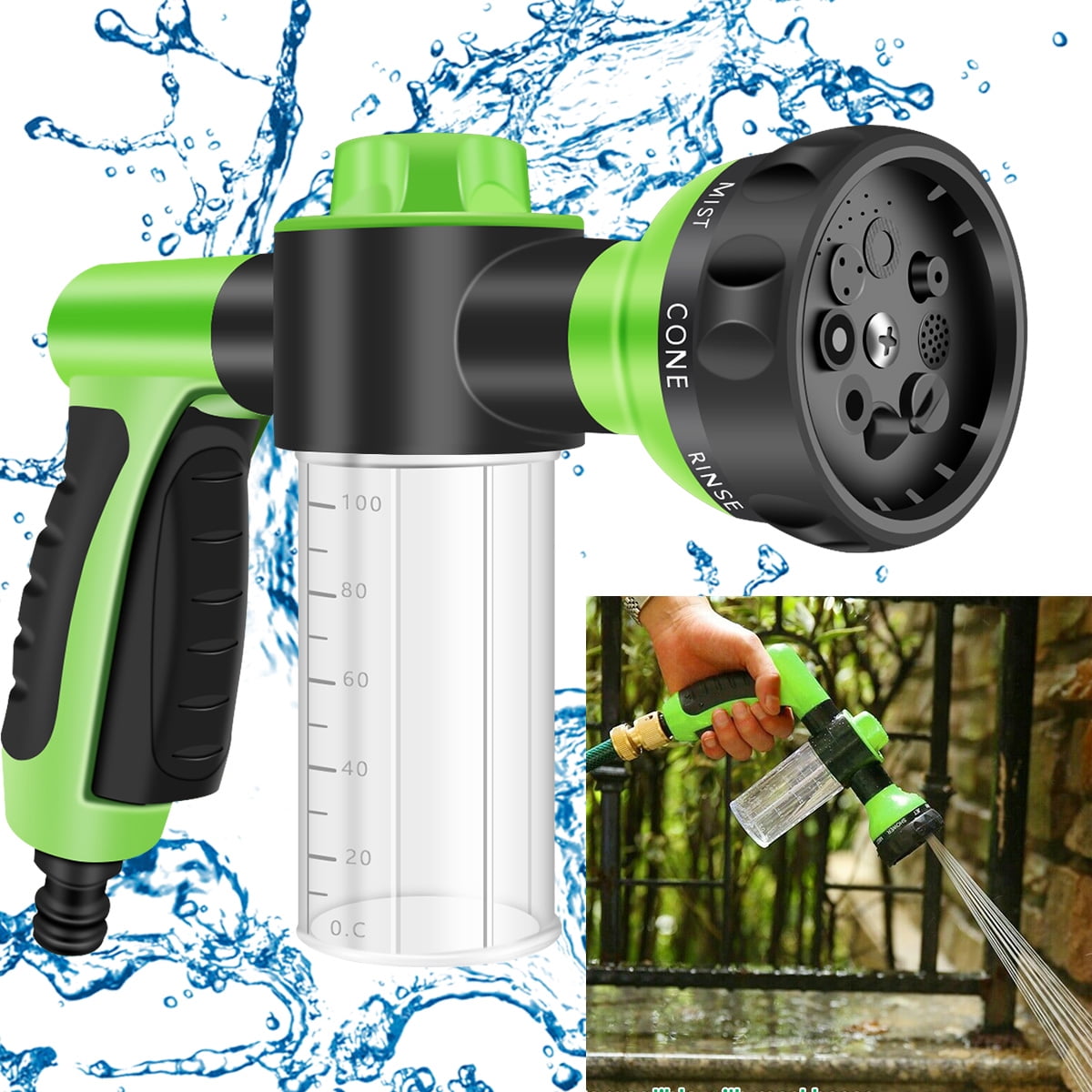 High Pressure Water Nozzle Spray Gun Water Lance With Cleaning Nozzles