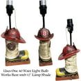 thumbnail image 5 of Urbalabs Firefighter Boot and  Table Office Lamp Hero Desk Decor, Fire Department Man Cave Kids Room Fire Lamp First Responder Decor and USA Hero Fire Fighter (Single Boot Lamp Only), 5 of 7