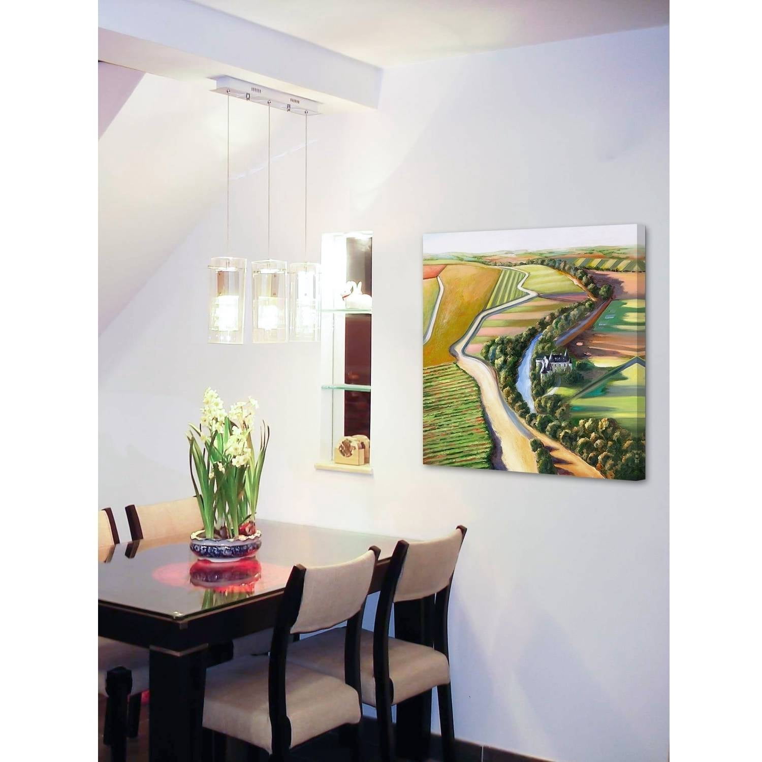 "Mystic Chateau" Painting Print on Wrapped Canvas