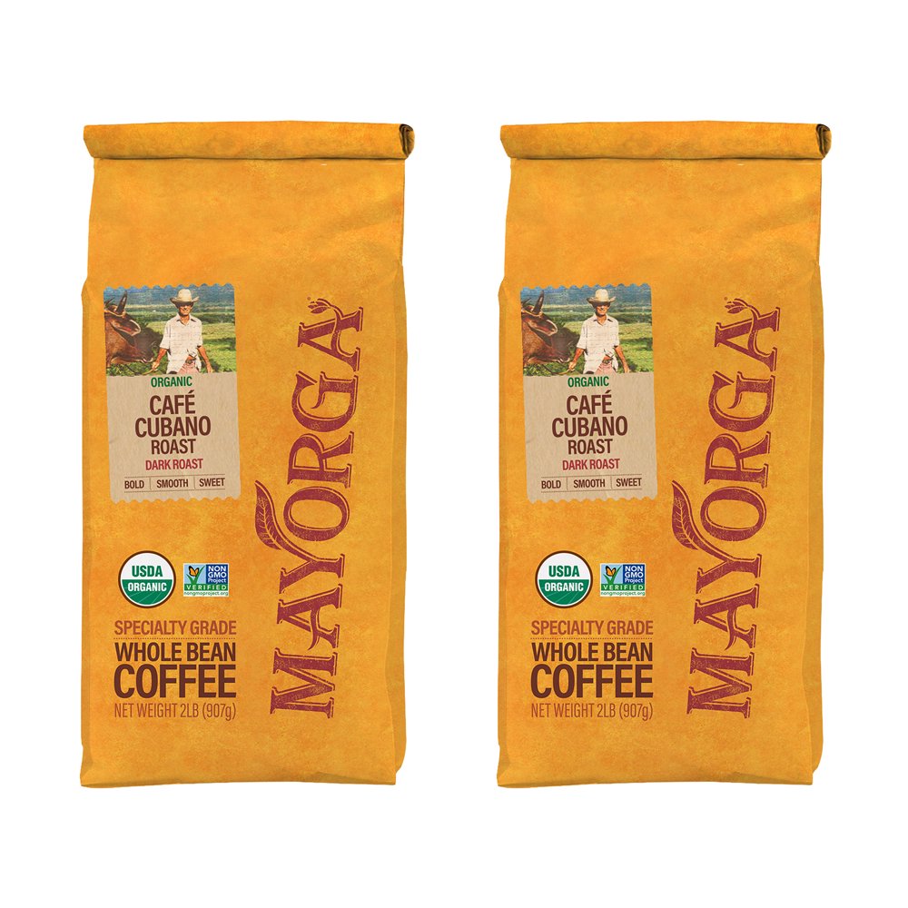 Organics Café Cubano Roast 2lb 2pack Whole Arabica