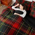thumbnail image 4 of Castle Fairy Minimalist Plaid Stripes Twin Bedding Sets,Vintage Bedding Comforter Set, 4 of 8
