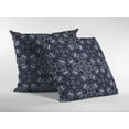 thumbnail image 2 of Navy Boho Indoor Outdoor Zippered Throw Pillow, 2 of 5