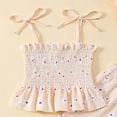 thumbnail image 4 of Wxirdiow Girl Two Piece Outfit Toddler Baby Girl Clothes Bowknot Short T Shirt Straight-leg Pants Summer Outfit Spring Girls Clothing White Size,4-5 Years, 4 of 6