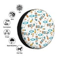 thumbnail image 4 of Haiem Spare Tire Cover , Wheel Cover with Golfing Clubhouse printed, Camper Spare Tire Cover Fit for Jeep Wrangler Rv SUV Truck Travel Trailer-14 inch, 4 of 6