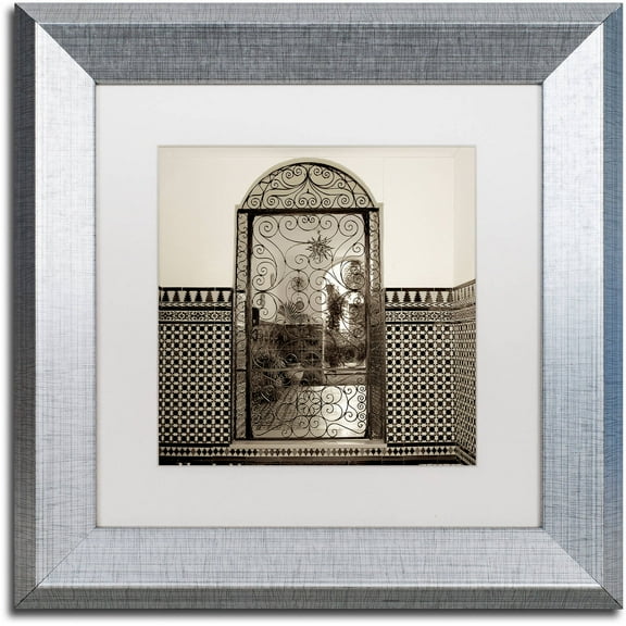 Trademark Fine Art "Cordoba I" Canvas Art by Alan Blaustein, White Matte, Silver Frame