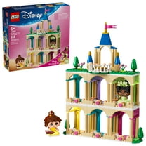 LEGO Disney Princess Mini Belle & Tiana with Castle Building Toy - Princess Toy Figures & Playset for Girls & Boys, Ages 5  - Disney Gifts for Kids - 43291