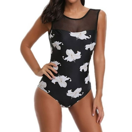 3 Piece Zoot Suit - STARVNC Women Boho Floral Print Splice One Piece Swimsuit Bathing Suit