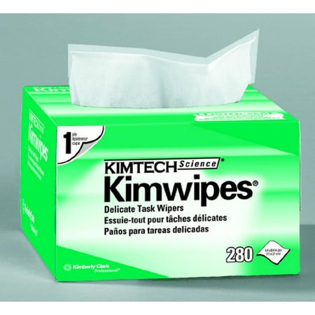 - Kimtech Science Kimwipes Task Wipe Light Duty Disposable 4.4 X 8.4 Inch - Box of 280, 6 Pack