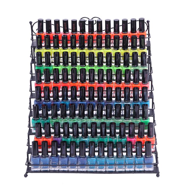 Zimtown Nail Polish Display Rack 8 Tier Lipstick Cosmetic Organizer Stand