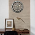 thumbnail image 4 of 11 Inch Wall Clock Decorative Clock, Vintage Style Hollow Skeleton Clock Non Ticking for Living Room, Hotel office and home Decor Gift Plata antigua perfecl Reloj de pared, 4 of 7