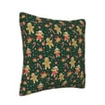 thumbnail image 2 of Square Throw Pillow Covers with Core, Christmas Sugar Cookies Print Pillows for Sofa Beds, 20"x20", 2 of 9