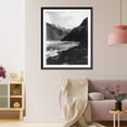 thumbnail image 3 of Historic Framed Print, The Colorado River at end of trail, 4500 ft. below the river, Grand Cañon, Arizona, 17-7/8" x 21-7/8", 3 of 9