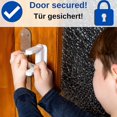 thumbnail image 2 of Door Handle Locks, 2 Pcs, White, Door Lock Anti Tampering With 2 Reusable Adhesives, Child Door Lock, 2 of 5