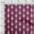 thumbnail image 1 of oneOone Tissu en Coton à Rayures Ikat Imprimé au Mètre 56 Pouces de Large, 1 of 4