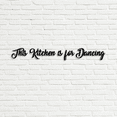 thumbnail image 4 of Craftnamesign This Kitchen Is For Dancing Metal Wall Art, Kitchen Wall Decor, Kitchen Sign, 4 of 5