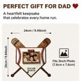 thumbnail image 3 of Baseball Home Plate Photo Frame, Wooden Keepsake Display for Dad, Tabletop/Wall Hanging 3" Picture Holder, 3 of 9
