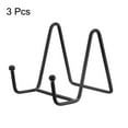 thumbnail image 3 of Unique Bargains 3Pack 3Inch Plate Stand for Display Iron Easel Plate Holder for Photo Black, 3 of 5