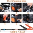 thumbnail image 6 of CoolStuff Alligator Clamp to Male Cigarette Lighter Extension Cable 6FT, Male Cigarette Lighter Socket to 12v Battery Alligator Clip, Cigarette Lighter Plug Adapter with Alligator Clips 12 Volt, 6 of 7