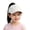 Beige, variant on Sun Hats for Kids, Solid Color Half-Dome Baseball Cap, Curved Brim Ponytail Hat with Velcro Strap for Children Aged 2–6 Outdoor Casual Use Beige