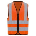 thumbnail image 3 of XUNZOO Kids Safety Vest High Visibility Reflective Vest Construction Worker Traffic Vest with Strips A Orange XXL, 3 of 7