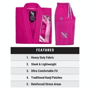 Hayabusa Ascend Lightweight Jiu Jitsu Gi Kids - Pink, Y4