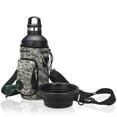 thumbnail image 1 of Made Easy Kit Water Bottle Carrier with Pocket for Dog Poop Waste Bags and Adjustable Padded Shoulder Strap, 1 of 1
