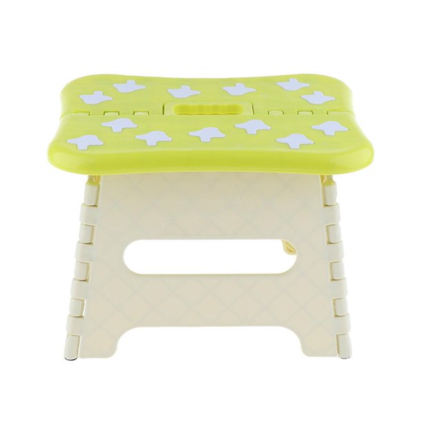 Taburete con escalón plegable, taburete liviano, lo suficientemente resistente y seguro para apoyar a adultos y , fácil de abrir o plegar con s Yotijar Taburete plegable para niños