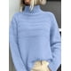 thumbnail image 4 of Suéter PRETTYGARDEN Otoño 2025 Tejido Grueso Azul Claro Talla L, 4 of 6