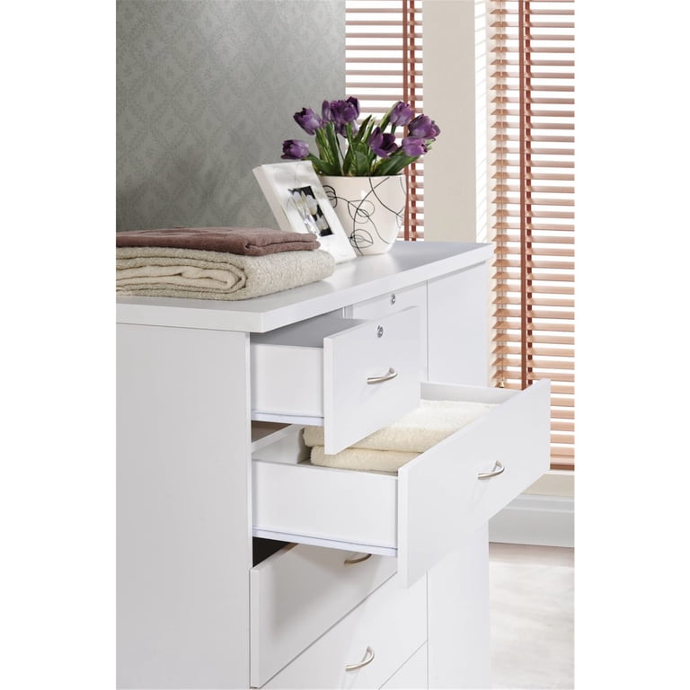 HomeStock Global Greatness 7 Drawer Jumbo Chest, Five Large