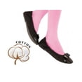 thumbnail image 3 of Sierra Socks Girls' Flat Knit Combed Cotton Tight G12498 (Pink, M (7-9 yrs)), 3 of 5