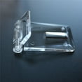 thumbnail image 2 of A Pair of Acrylic Hasps & Staple 52mm x 25mm x 15mm (2 in x 1 in x 5/8 in), Hinged Hasp, Staple Hasps, Tanks, Displays, 2 of 6